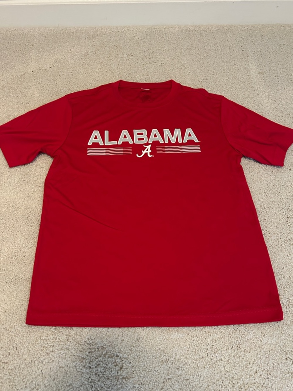 Alabama Short-Sleeve Crew Neck Tee in Red